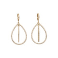 ARETES GIVENCHY SHEER SILHOUETTE DORADO