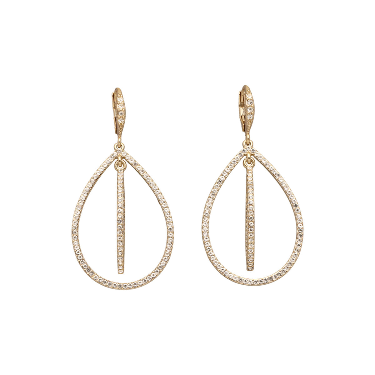 ARETES GIVENCHY SHEER SILHOUETTE DORADO