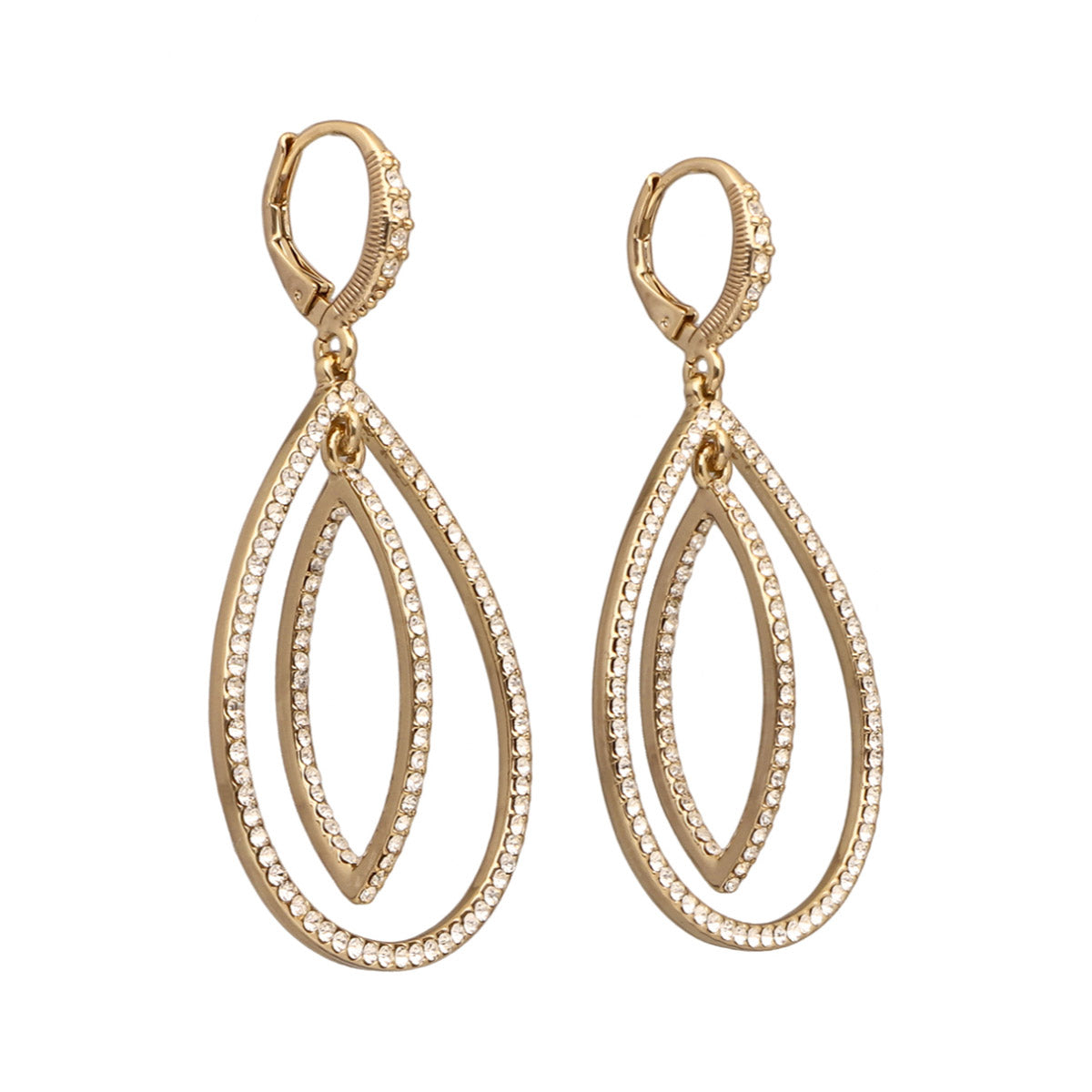 ARETES GIVENCHY SHEER SILHOUETTE DORADO