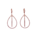 ARETES GIVENCHY SHEER SILHOUETTE ORO ROSA