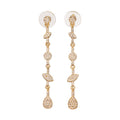 ARETES GIVENCHY SHEER SILHOUETTE PLATA