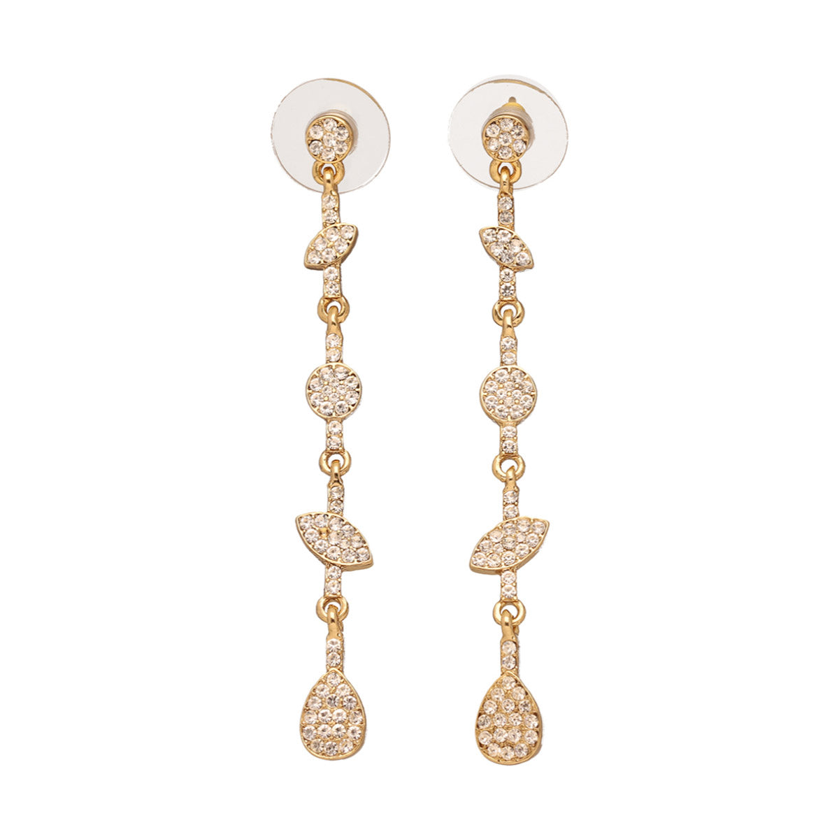 ARETES GIVENCHY SHEER SILHOUETTE PLATA