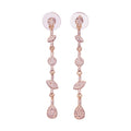 ARETES GIVENCHY SHEER SILHOUETTE ORO ROSA