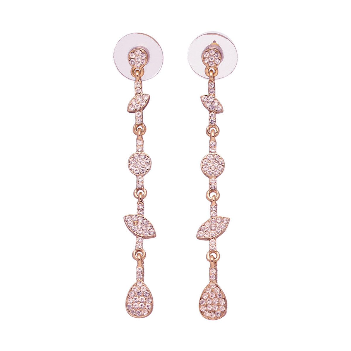ARETES GIVENCHY SHEER SILHOUETTE ORO ROSA
