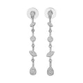 ARETES GIVENCHY SHEER SILHOUETTE PLATA