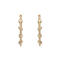 ARETES GIVENCHY SHEER SILHOUETTE DORADO
