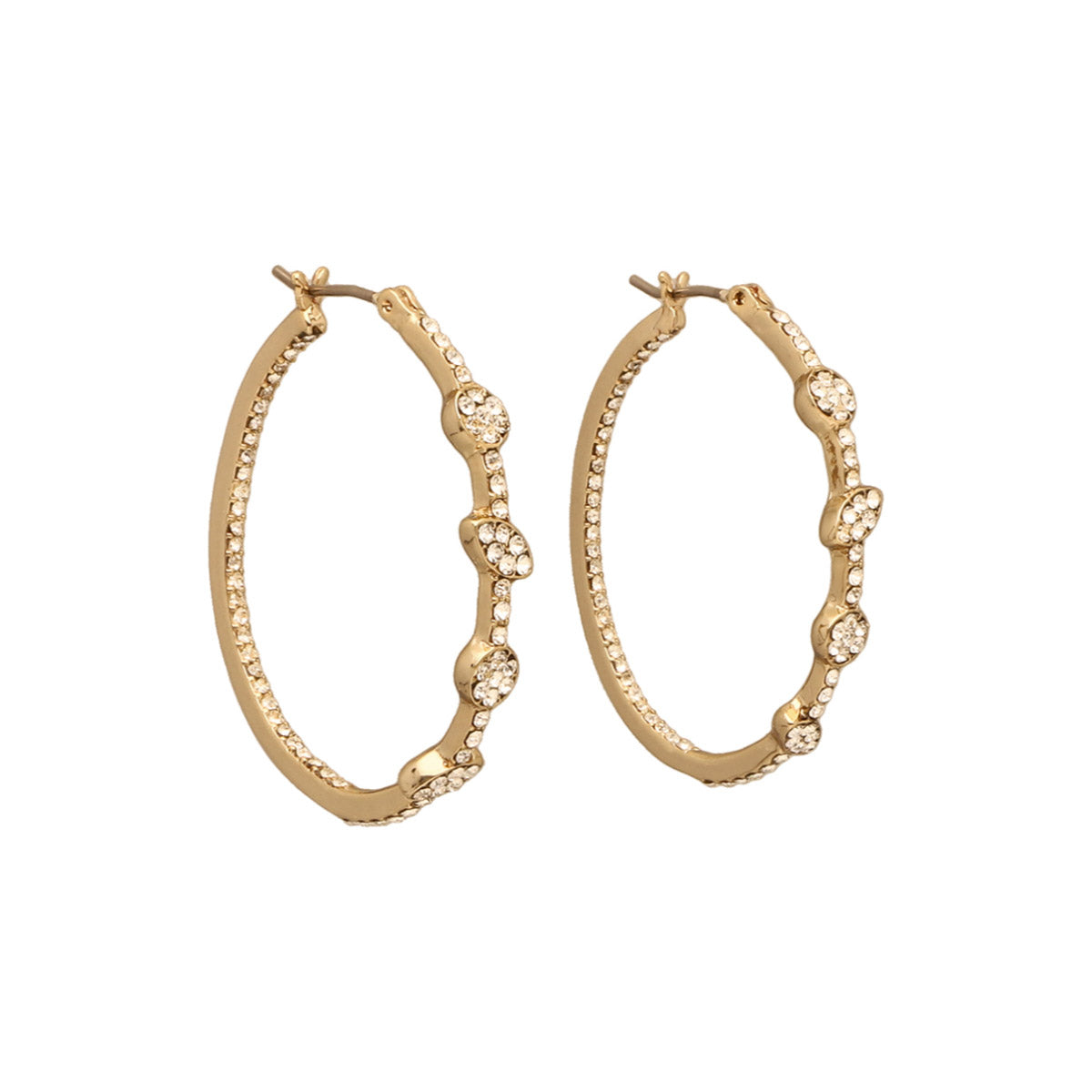 ARETES GIVENCHY SHEER SILHOUETTE DORADO