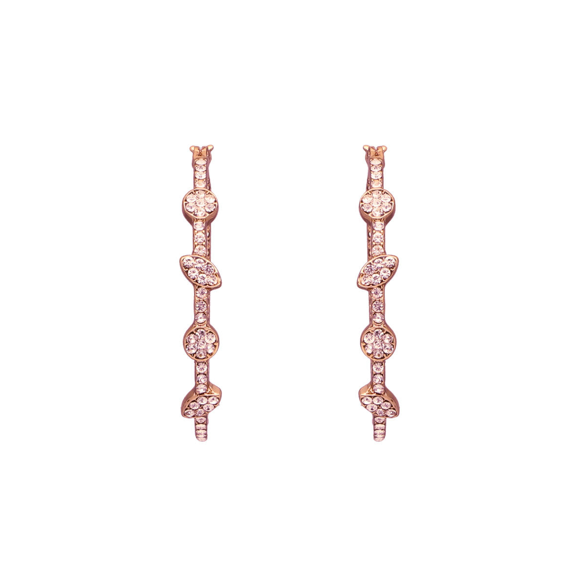 ARETES GIVENCHY SHEER SILHOUETTE ORO ROSA