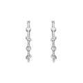 ARETES GIVENCHY SHEER SILHOUETTE PLATA