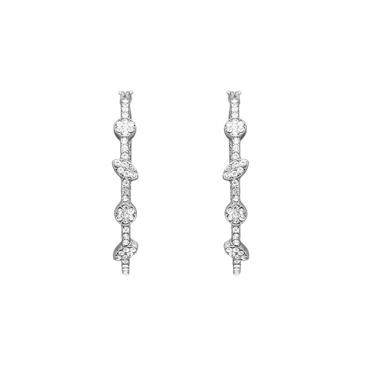 ARETES GIVENCHY SHEER SILHOUETTE PLATA