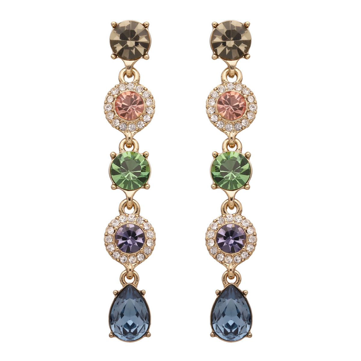 ARETES GIVENCHY BEAUTIFULLY BEJEWELED DORADO