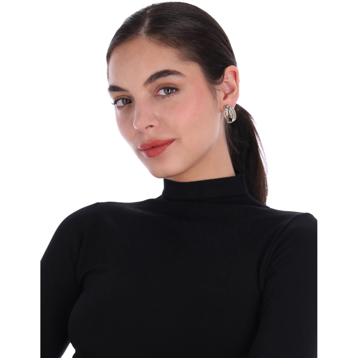 ARETES GIVENCHY LOGO LINKS DORADO