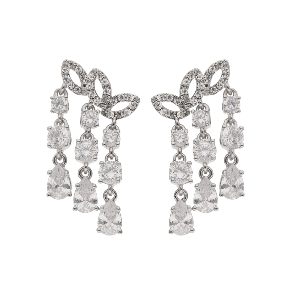 ARETES GIVENCHY CRYSTAL COUTURE PLATEDADO