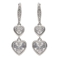 ARETES GIVENCHY HEAVENLY HEARTS PLATEDADO