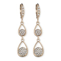 ARETES GIVENCHY DRIPPING IN PAVE DORADO