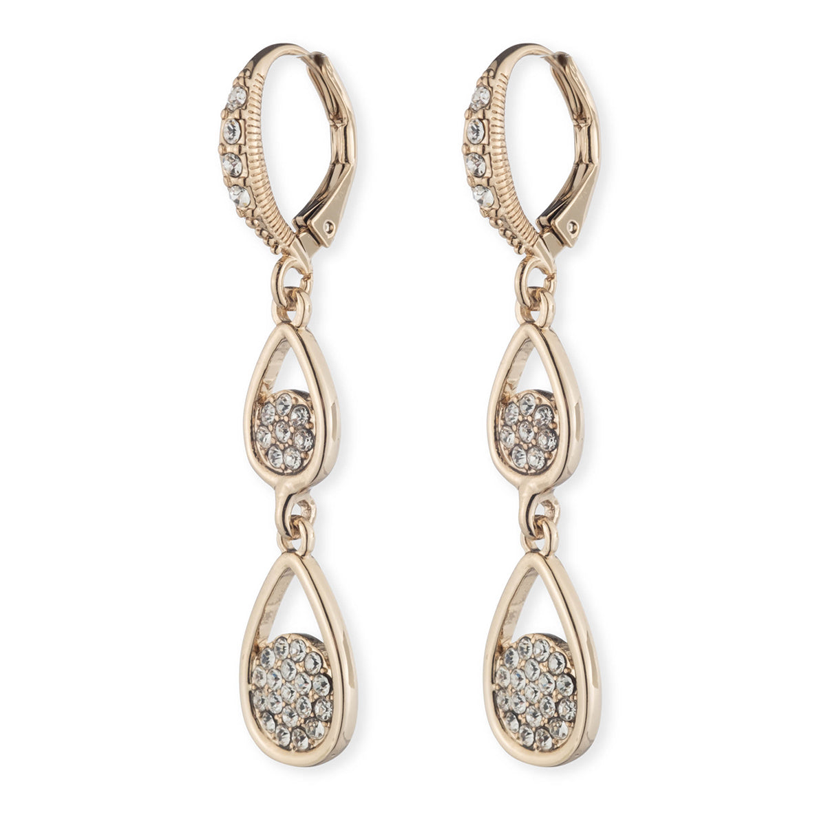 ARETES GIVENCHY DRIPPING IN PAVE DORADO