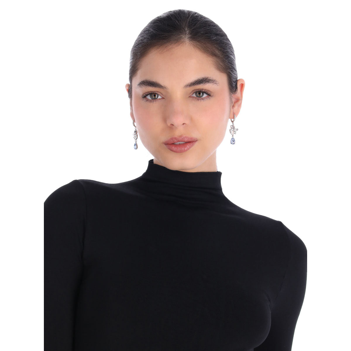 ARETES GIVENCHY GLASS SLIPPER PLATEADO