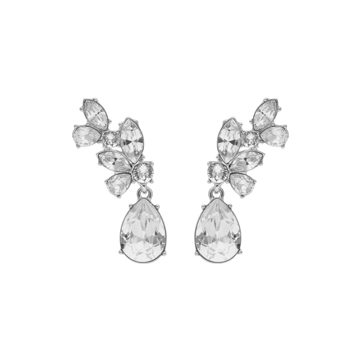 ARETES GIVENCHY NEW ROMANTICS RHODIUM PLATEADO