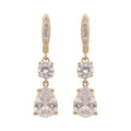 ARETES GIVENCHY CHAMPAGNE SILHOUETTE DORADO
