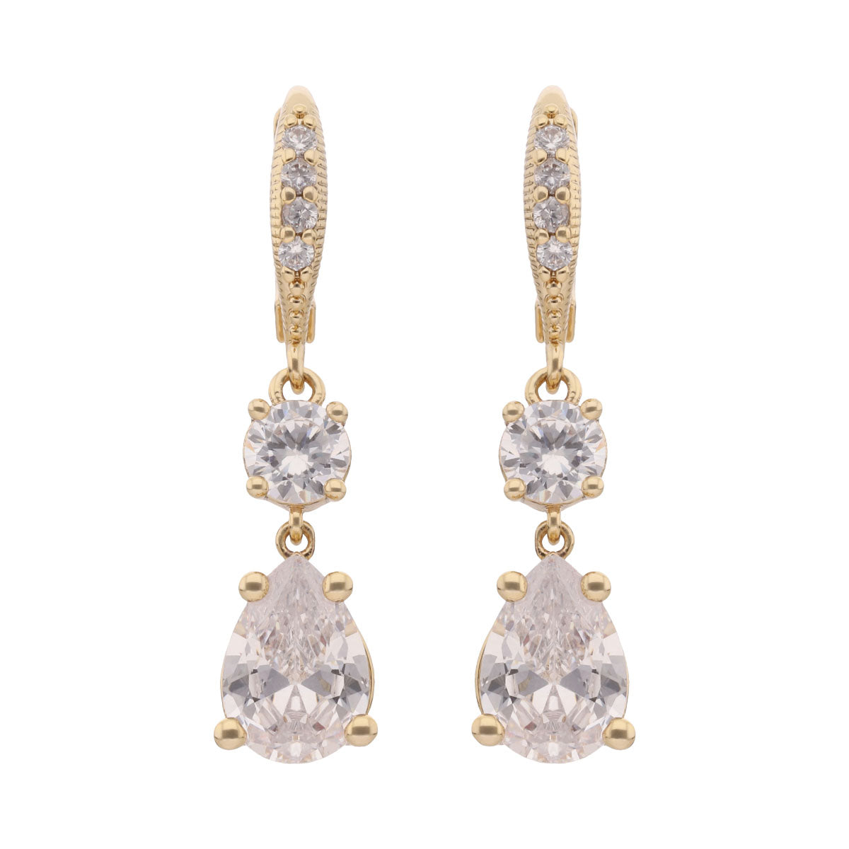 ARETES GIVENCHY CHAMPAGNE SILHOUETTE DORADO