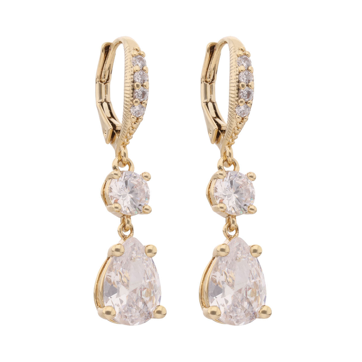 ARETES GIVENCHY CHAMPAGNE SILHOUETTE DORADO