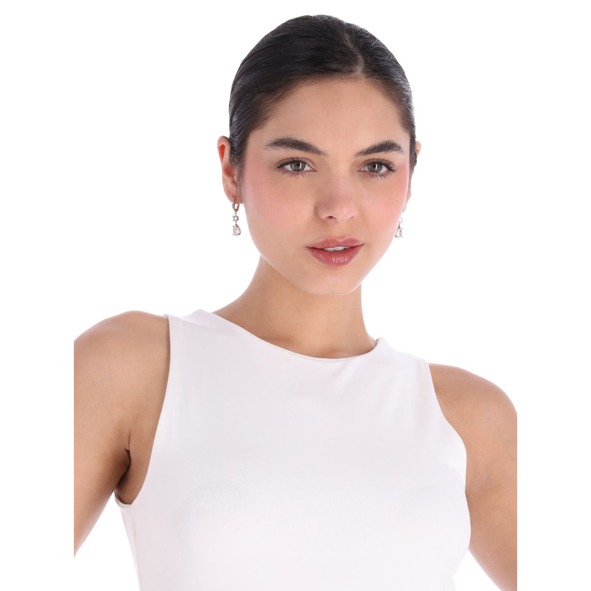ARETES GIVENCHY CHAMPAGNE SILHOUETTE DORADO