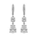 ARETES GIVENCHY CHAMPAGNE SILHOUETTE PLATEADO