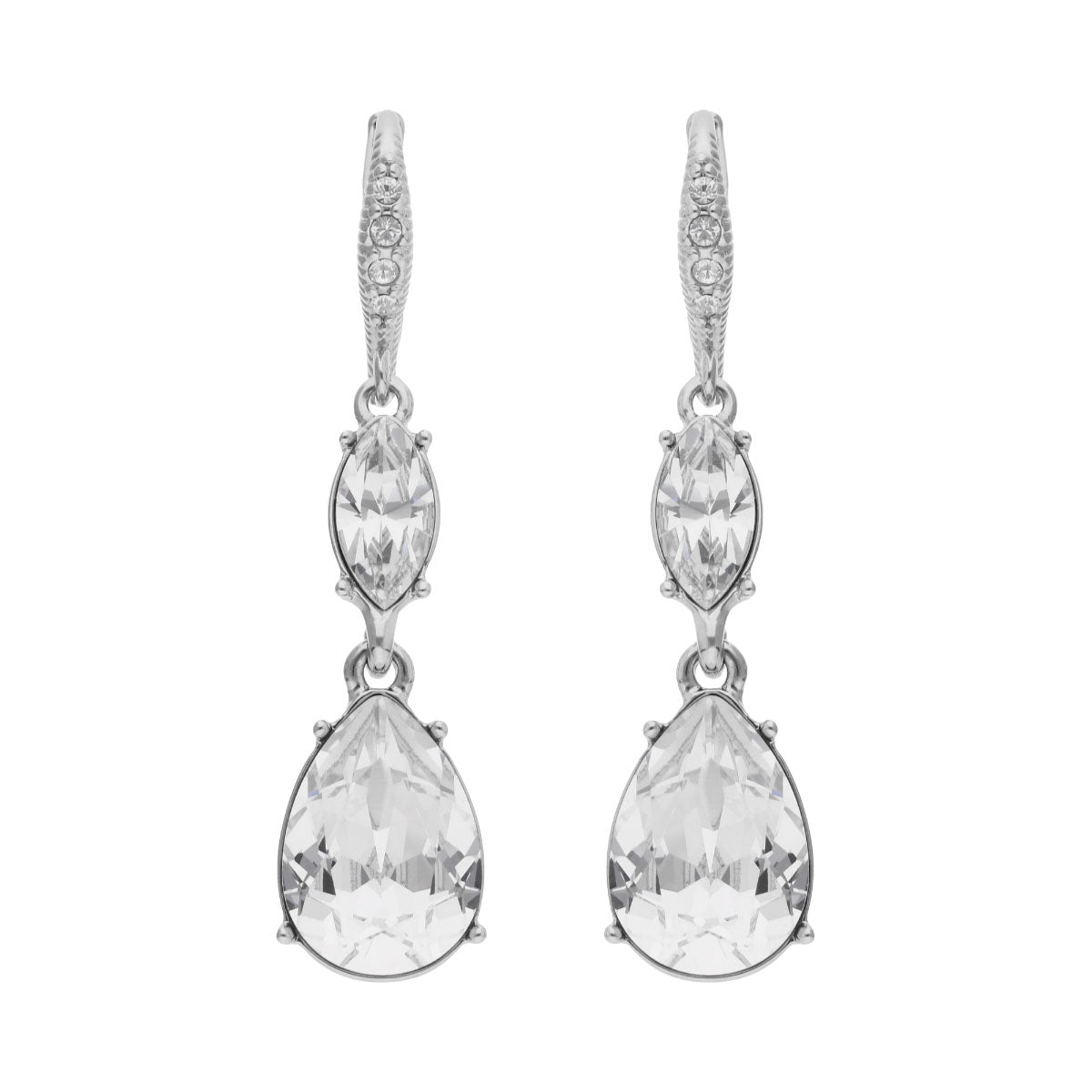 ARETES GIVENCHY NEW ROMANTICS RHODIUM PLATEADO