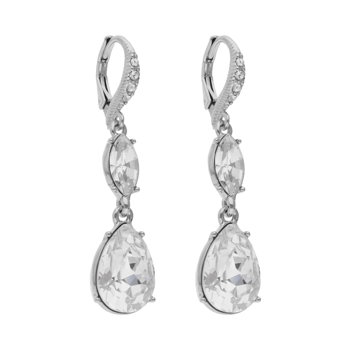 ARETES GIVENCHY NEW ROMANTICS RHODIUM PLATEADO