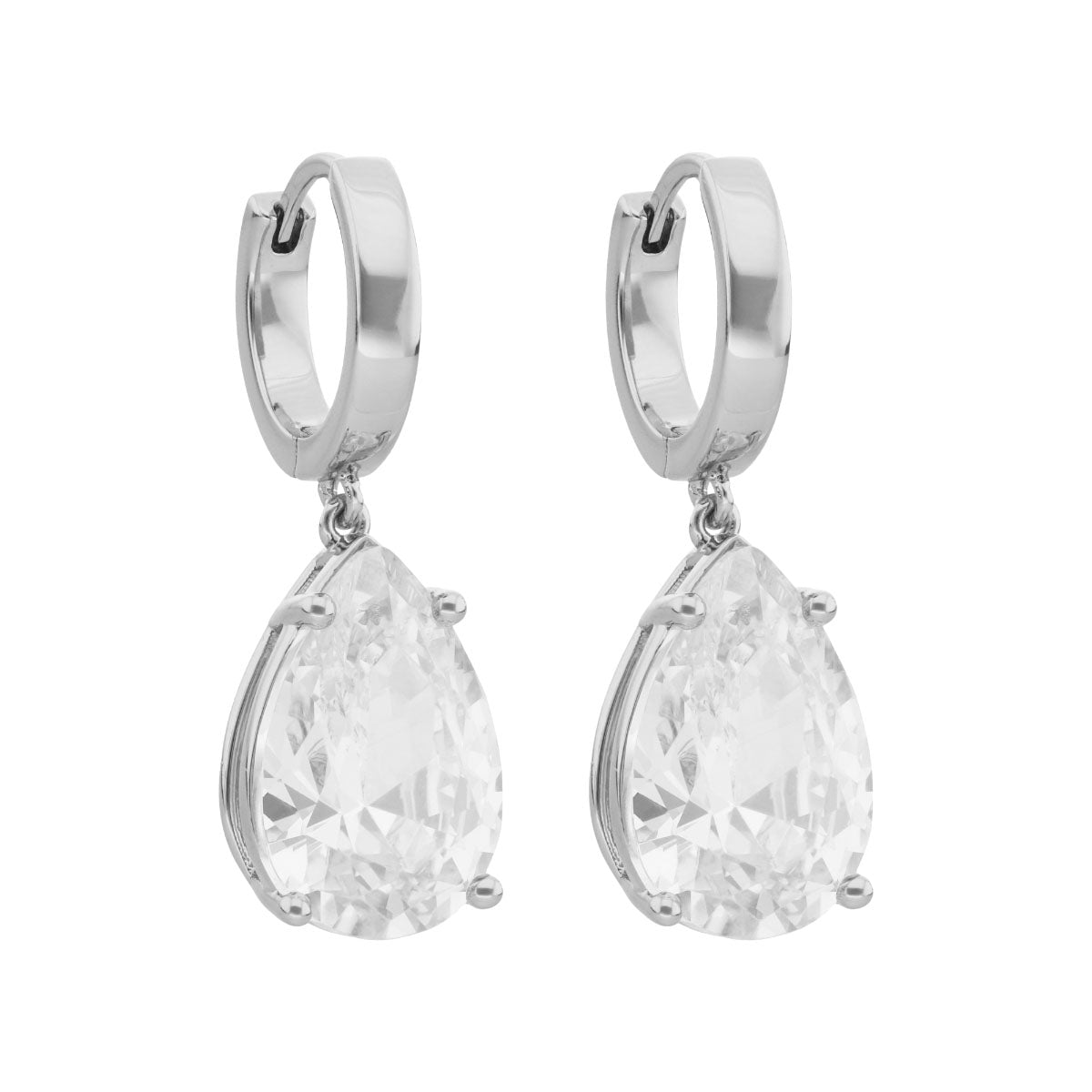 ARETES GIVENCHY CHAMPAGNE SILHOUETTE PLATEADO