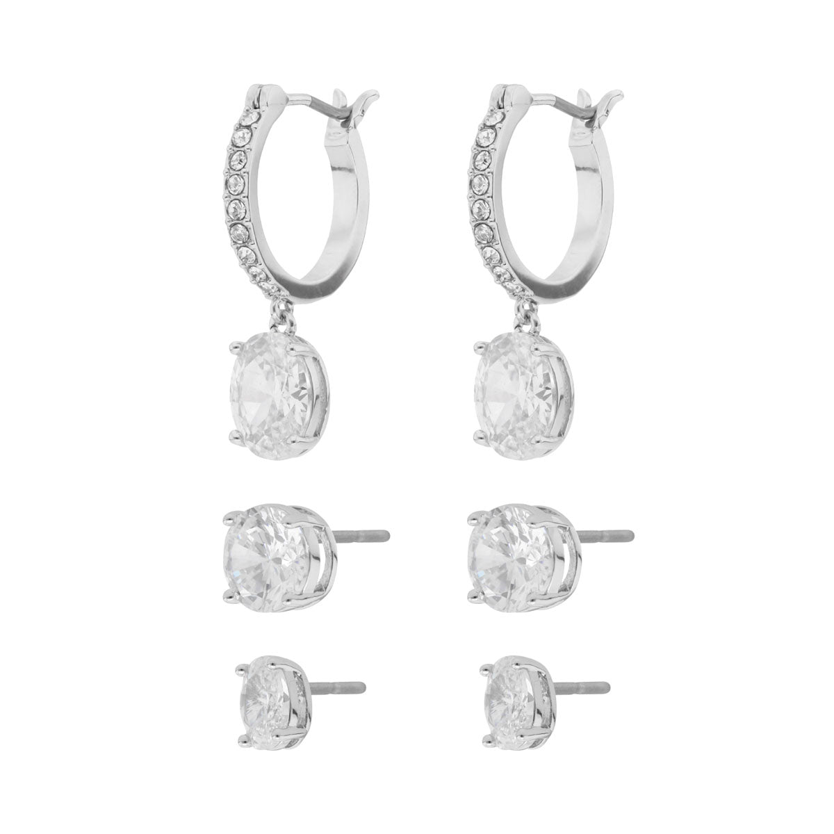 ARETES GIVENCHY GLAMOUR HOUR PLATEADO