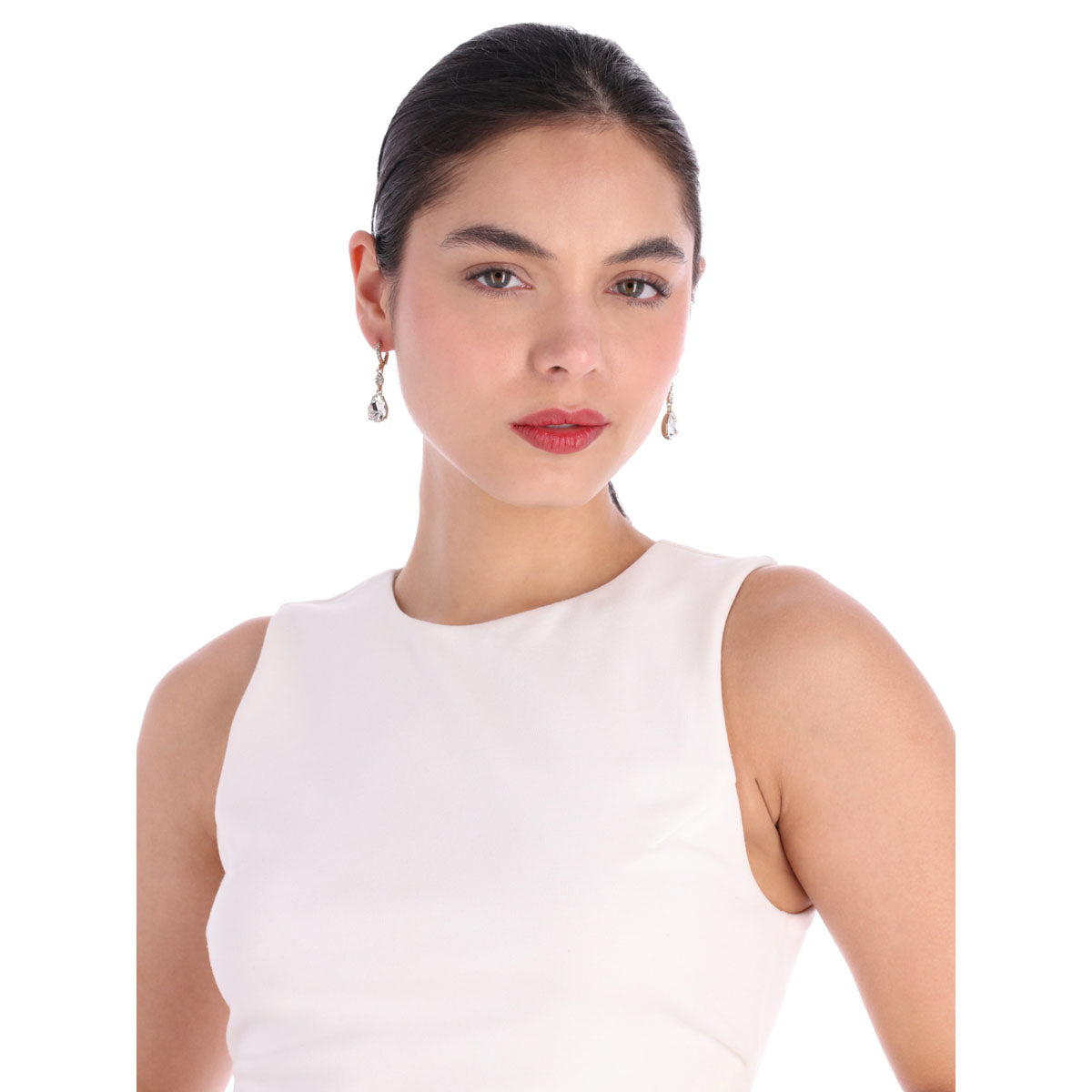 ARETES GIVENCHY IVORY RUNWAY DORADO