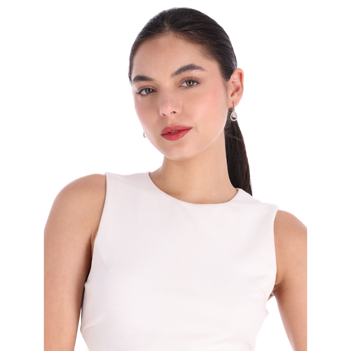 ARETES GIVENCHY IVORY RUNWAY DORADO