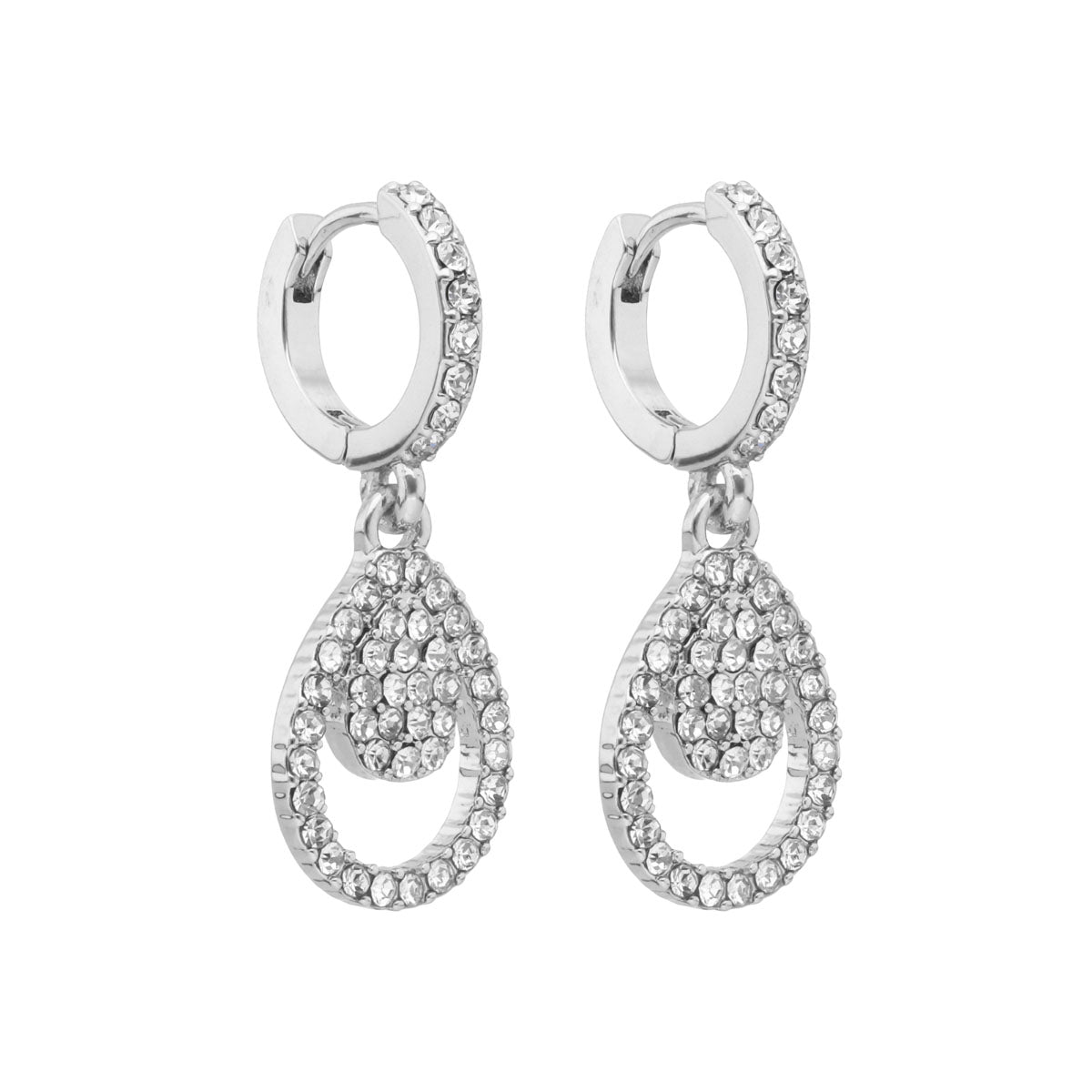 ARETES GIVENCHY IVORY RUNWAY PLATEADO
