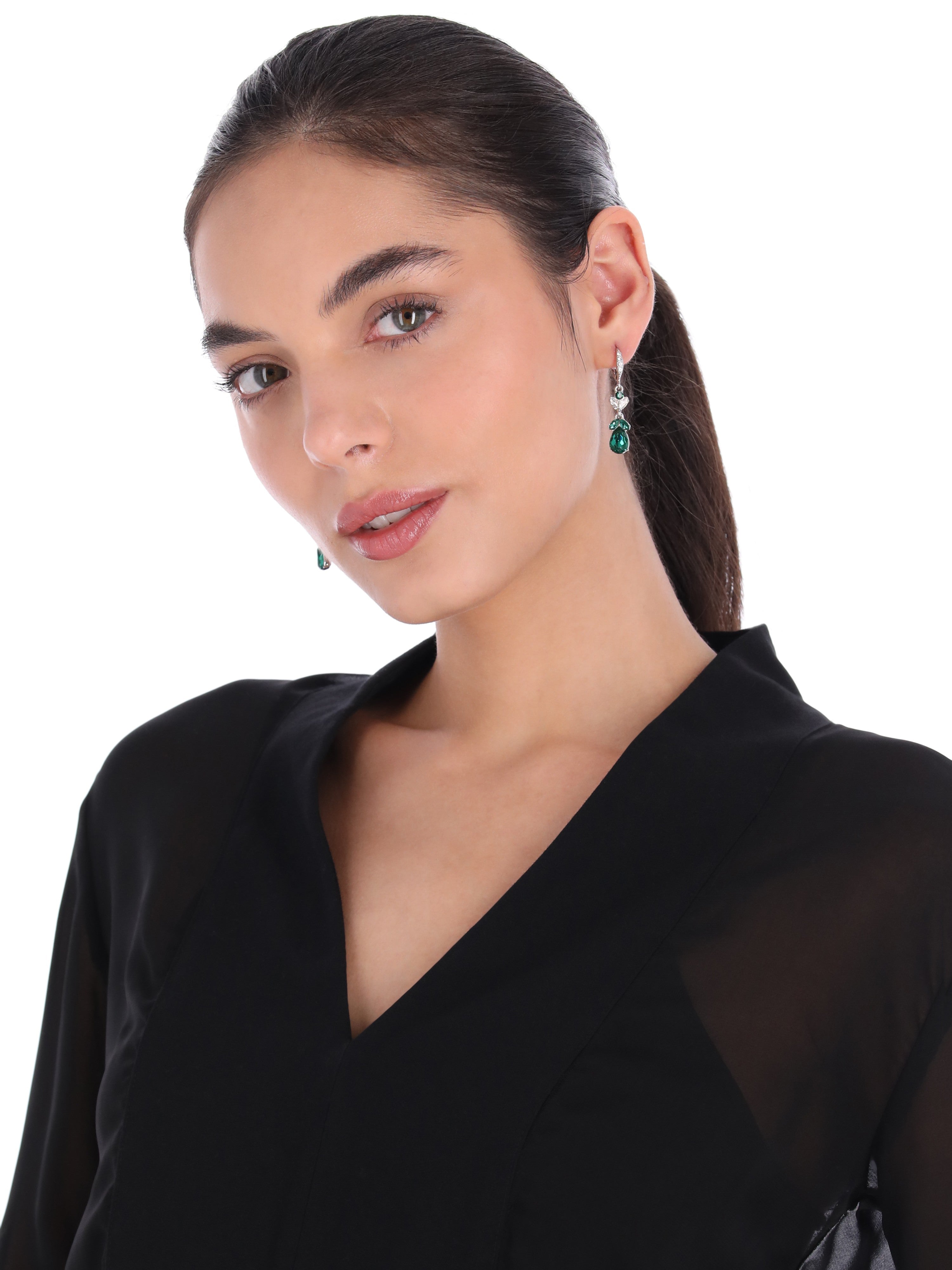 Aretes Givenchy VELVET DUSK plateado
