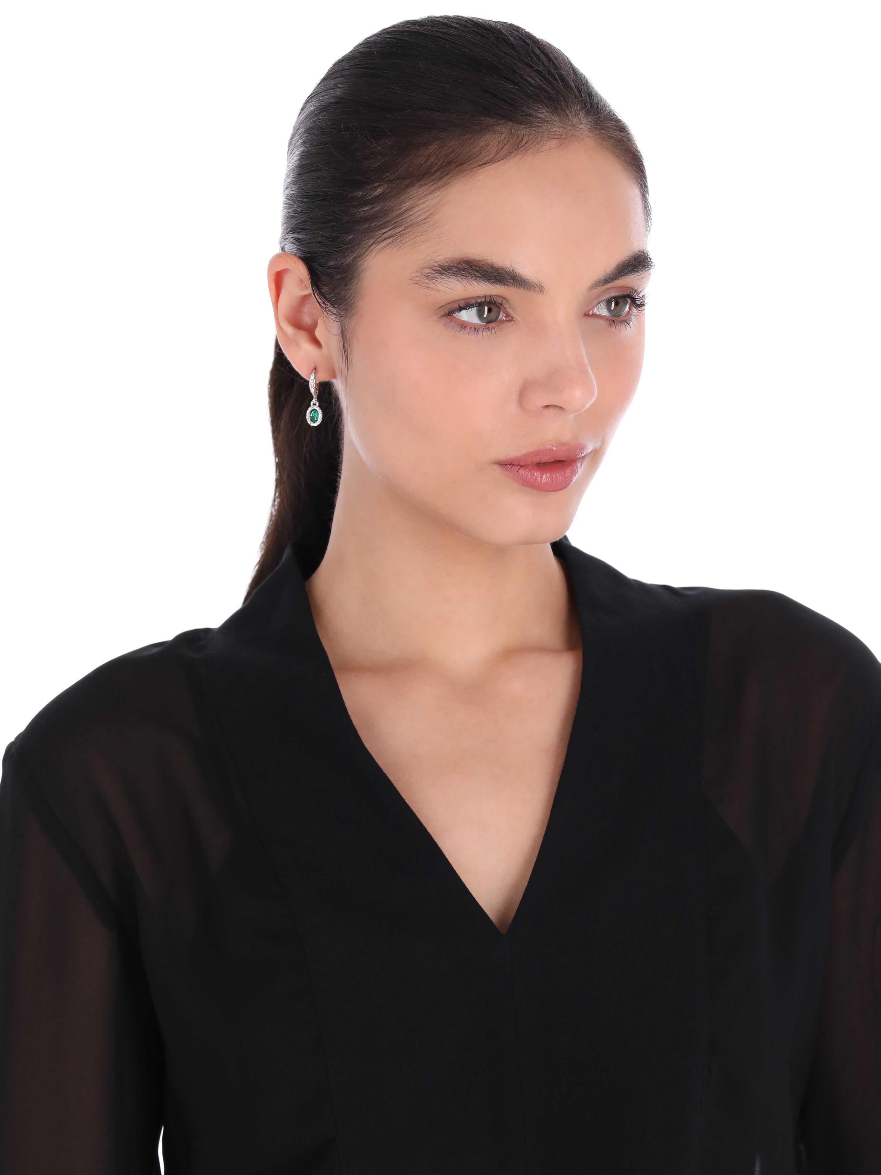 Aretes Givenchy VELVET DUSK plateado