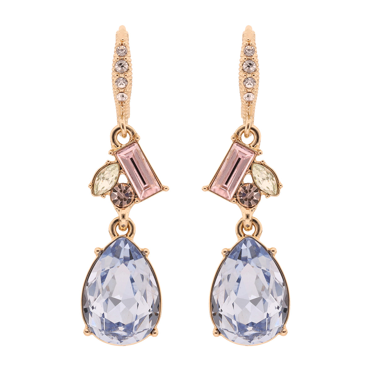 Aretes colgantes Givenchy Color Dorado con cristal multicolor 07G00971
