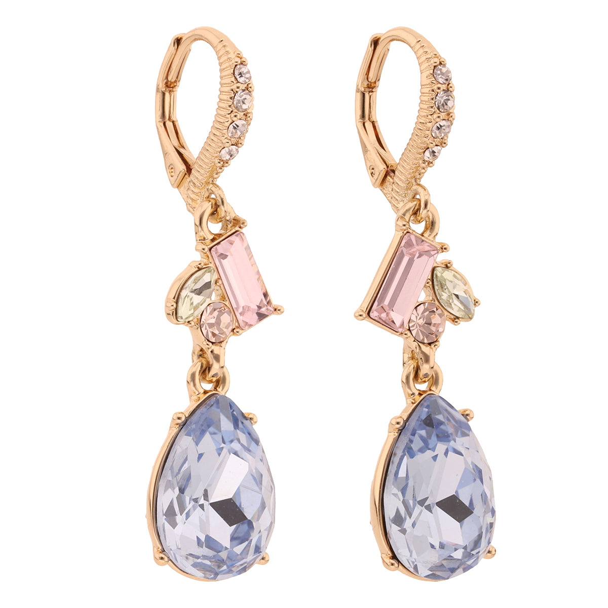 Aretes colgantes Givenchy Color Dorado con cristal multicolor 07G00971