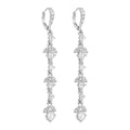ARETES LARGOS GIVENCHY COLOR PLATEADO 07G00983