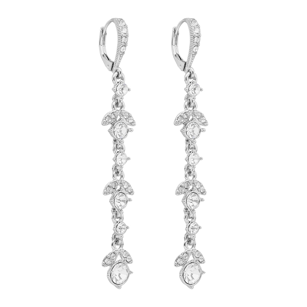 ARETES LARGOS GIVENCHY COLOR PLATEADO 07G00983
