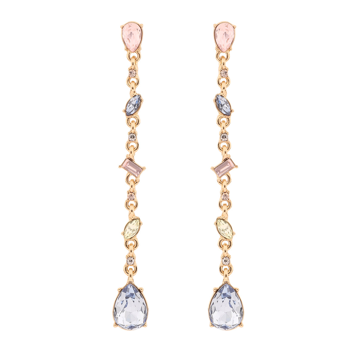 Aretes Givenchy Color Dorado con cristal multicolor 07G00986