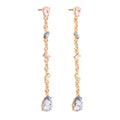 Aretes Givenchy Color Dorado con cristal multicolor 07G00986