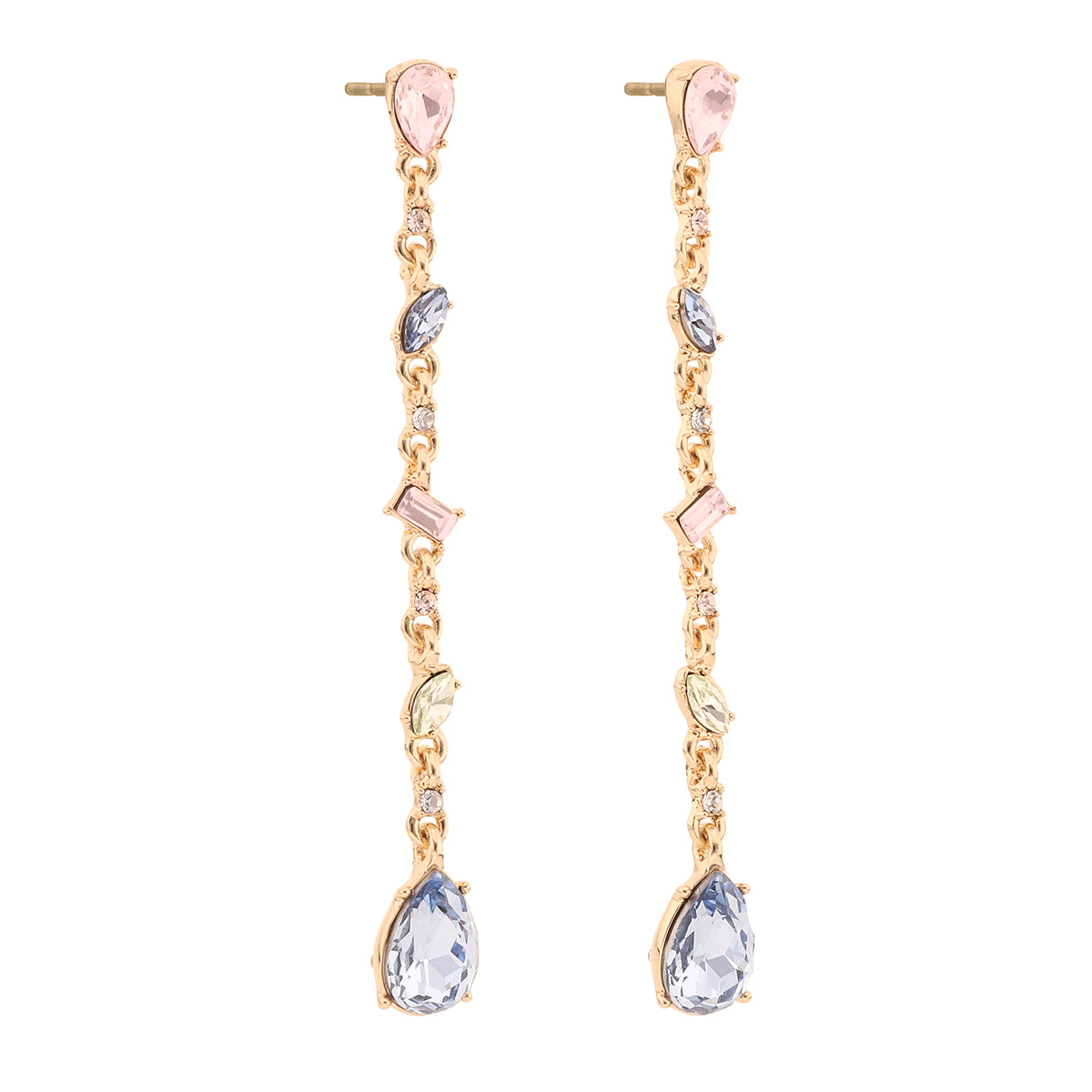 Aretes Givenchy Color Dorado con cristal multicolor 07G00986