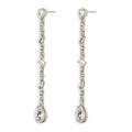 Aretes Givenchy Color Plateado con cristal multicolor 07G00987