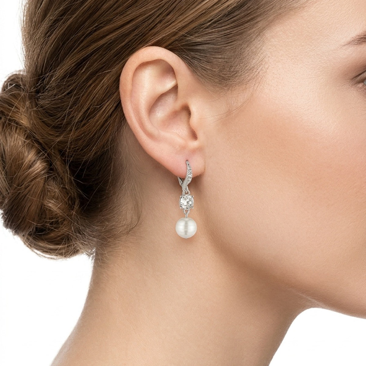 Aretes Givenchy Color Plateado Forma Circular 07G00992