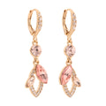 Aretes largos Givenchy Color Dorado con cristales multicolor 07G00996