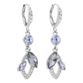 Aretes largos Givenchy Color Plateado con cristales multiforma 07G00997