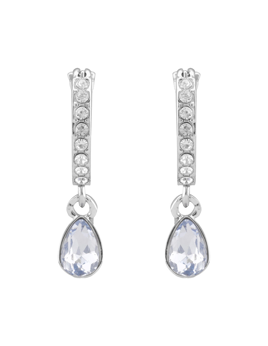 ARETES GIVENCHY LATÃ“N COLOR PLATEADO FORMA PERA 07G01061