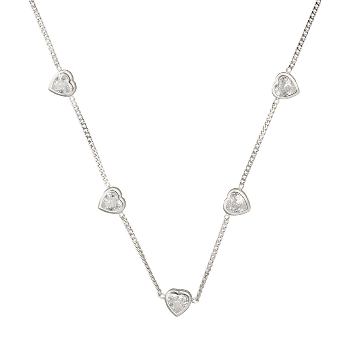 COLLAR GIVENCHY HEAVENLY HEARTS PLATEDADO