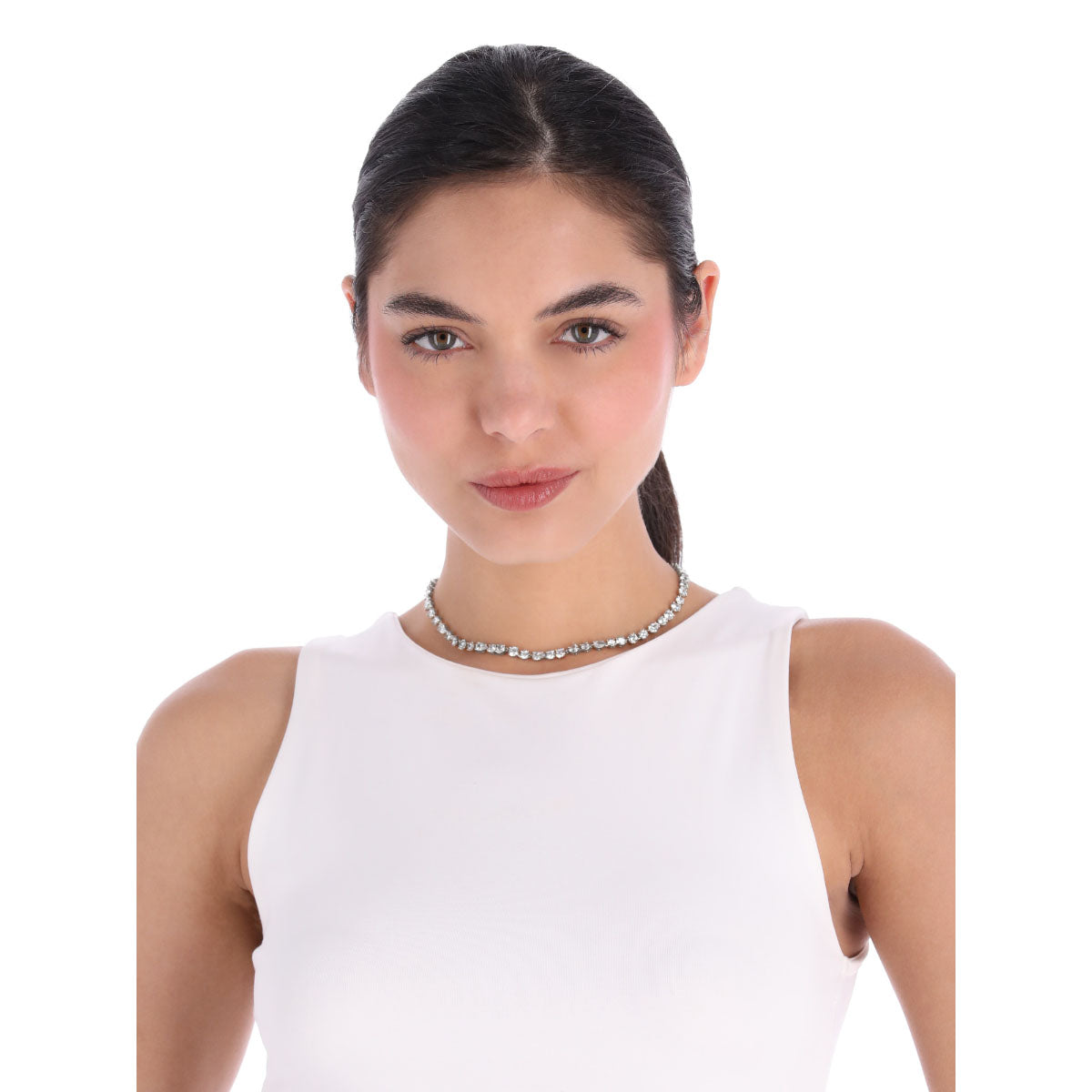 COLLAR GIVENCHY CHAMPAGNE SILHOUETTE PLATEADO